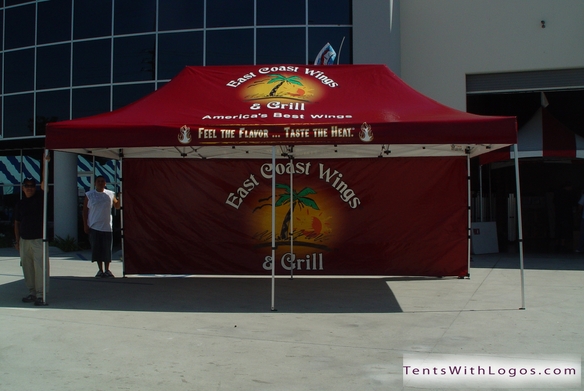 20 x 20 Pop Up Tent - East Coast Wings & Grill